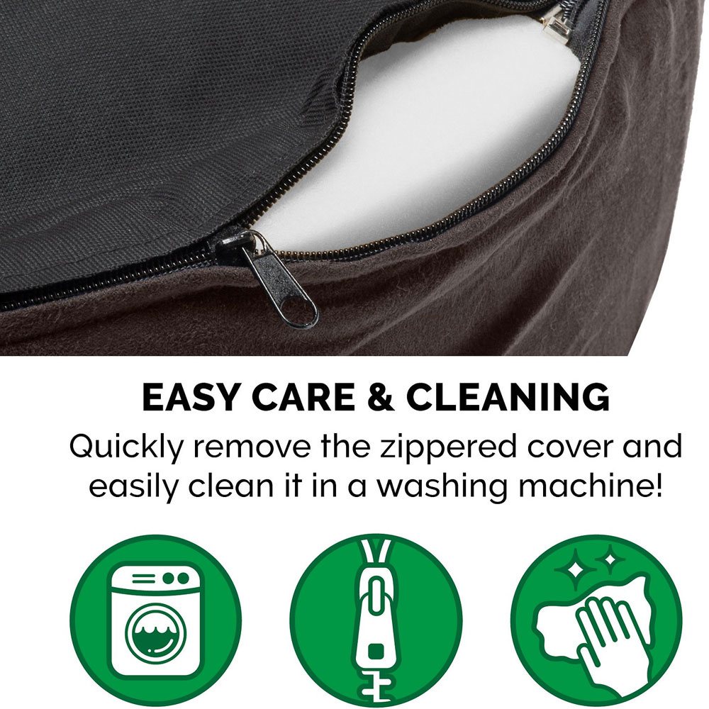 FURHAVEN-FAUX-SHERPA-SUEDE-OVAL-PET-BED-ESPRESSO-SM