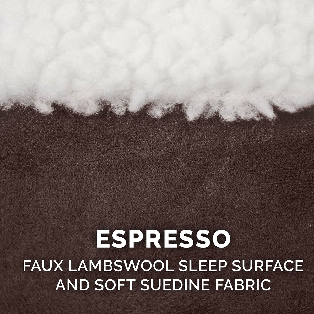 FURHAVEN-FAUX-SHERPA-SUEDE-OVAL-PET-BED-ESPRESSO-SM