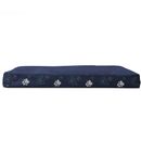 Furhaven Garden Indoor/Outdoor Deluxe Cooling Gel Top Pet Bed - Lapis Blue (Small)