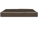 Furhaven Indoor/ Outdoor Deluxe Solid Ortho Mat Pet Bed - Espresso with Cream Trim (Small)
