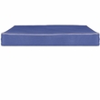 FurHaven Indoor/ Outdoor Deluxe Solid Pillow Pet Bed - Blue with Cream Trim (Small)