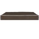 FurHaven Indoor/ Outdoor Deluxe Solid Pillow Pet Bed - Espresso with Cream Trim (Small)