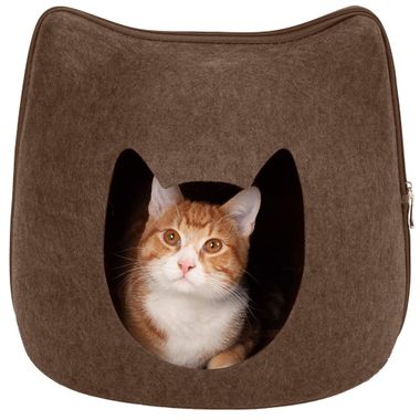 FURHAVEN-KITTY-SHAPED-FELT-CUBBY-WITH-CAT-CUT-OUT-HEATHER-BROWN