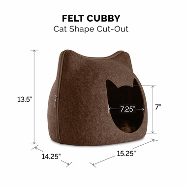 FURHAVEN-KITTY-SHAPED-FELT-CUBBY-WITH-CAT-CUT-OUT-HEATHER-BROWN