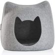 FurHaven Kitty-Shaped Felt Cubby with Cat Cut-out - Heather Gray