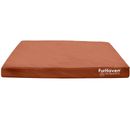 Furhaven  Logo Indoor/Outdoor Deluxe Memory Foam Pet Bed - Chestnut (Small)