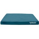 Furhaven Logo Indoor/Outdoor Deluxe Pillow Pet Bed - Deep Lagoon (Large)