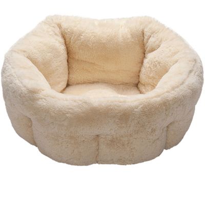 FURHAVEN-LUXURY-FUR-WARMING-HI-LO-CUDDLER-BED-CREAM-MED