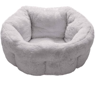 FURHAVEN-LUXURY-FUR-WARMING-HI-LO-CUDDLER-BED-GRAY-MED