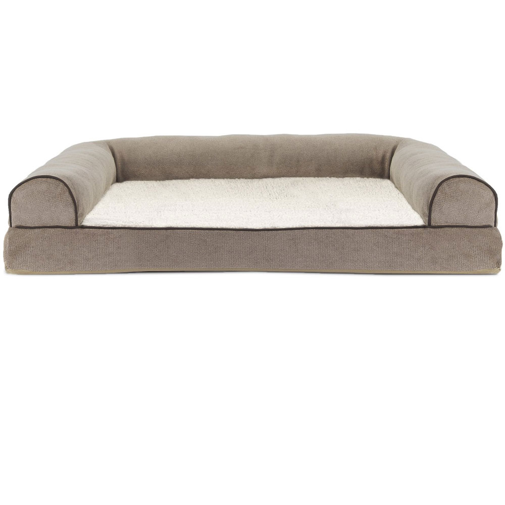 FURHAVEN-MEMORY-TOP-BED-CHENILLE-CREAM-SMALL