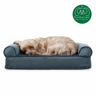 FURHAVEN-MEMORY-TOP-BED-CHENILLE-ORION-BLUE-MEDIUM