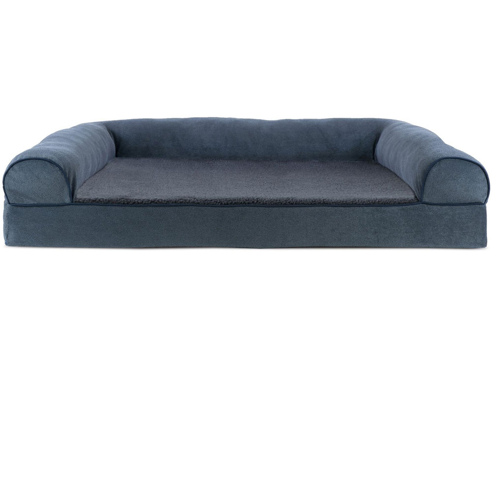 FURHAVEN-MEMORY-TOP-BED-CHENILLE-ORION-BLUE-SMALL