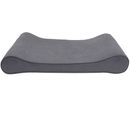 Furhaven Microvelvet Luxe Lounger Gel Top Pet Bed - Gray (Giant)