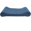 Furhaven Microvelvet Luxe Lounger Gel Top Pet Bed - Stellar Blue (Medium)