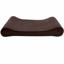 Furhaven Microvelvet Luxe Lounger Memory Top Pet Bed - Espresso (Large)
