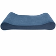 Furhaven Microvelvet Luxe Lounger Memory Top Pet Bed - Stellar Blue (Large)