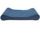 Furhaven Microvelvet Luxe Lounger Orthopedic Pet Bed - Stellar Blue (Large)
