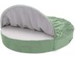FurHaven Microvelvet Snuggery Gel Top Foam Pet Bed - Sage (44")