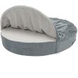 FurHaven Microvelvet Snuggery Memory Top Foam Pet Bed - Gray (35")