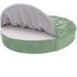 FurHaven Microvelvet Snuggery Memory Top Foam Pet Bed - Sage (18")