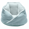 FurHaven Minky Faux Fur & Velvet Calming Hug Bed - Aquamarine (Medium)