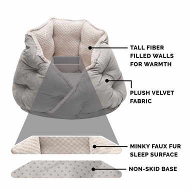 FURHAVEN-MINKY-FAUXFUR-VLVT-CLMNG-HUG-BED-SILVER-GRAY-SM
