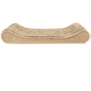 Furhaven Minky Plush & Velvet Luxe Lounger Gel Top Pet Bed - Camel (Jumbo)