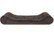 Furhaven Minky Plush & Velvet Luxe Lounger Gel Top Pet Bed - Espresso (Jumbo)