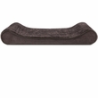 Furhaven Minky Plush & Velvet Luxe Lounger Gel Top Pet Bed - Espresso (Jumbo Plus)