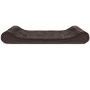 Furhaven Minky Plush & Velvet Luxe Lounger Memory Top Pet Bed - Espresso (Large)