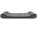 Furhaven Minky Plush & Velvet Luxe Lounger Memory Top Pet Bed - Gray (Jumbo)