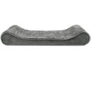 Furhaven Minky Plush & Velvet Luxe Lounger Orthopedic Pet Bed - Gray (Large)