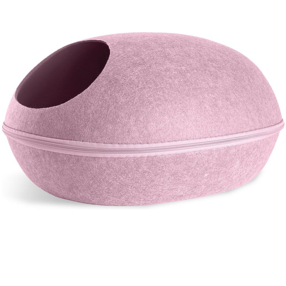 FURHAVEN-OVAL-FELT-CUBBY-WITH-PAW-CUT-OUT-LIGHT-PINK
