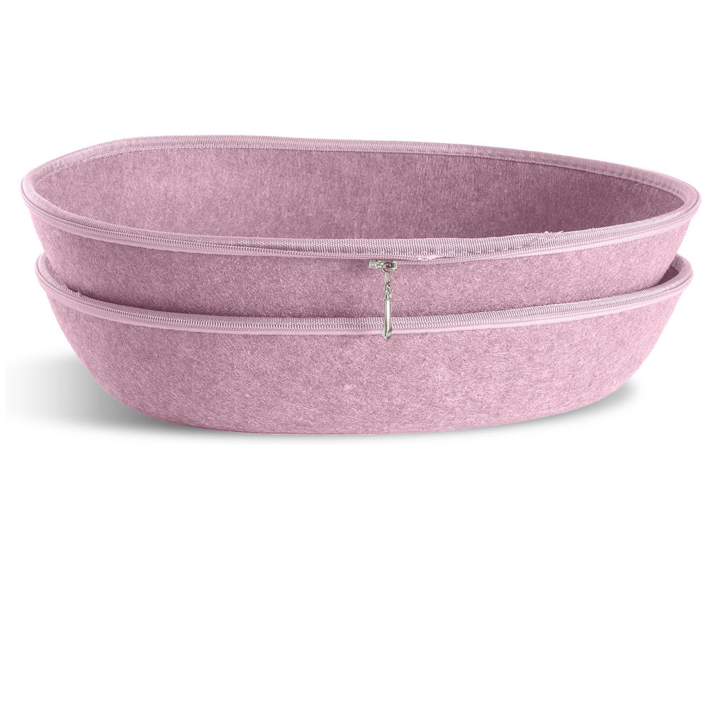 FURHAVEN-OVAL-FELT-CUBBY-WITH-PAW-CUT-OUT-LIGHT-PINK