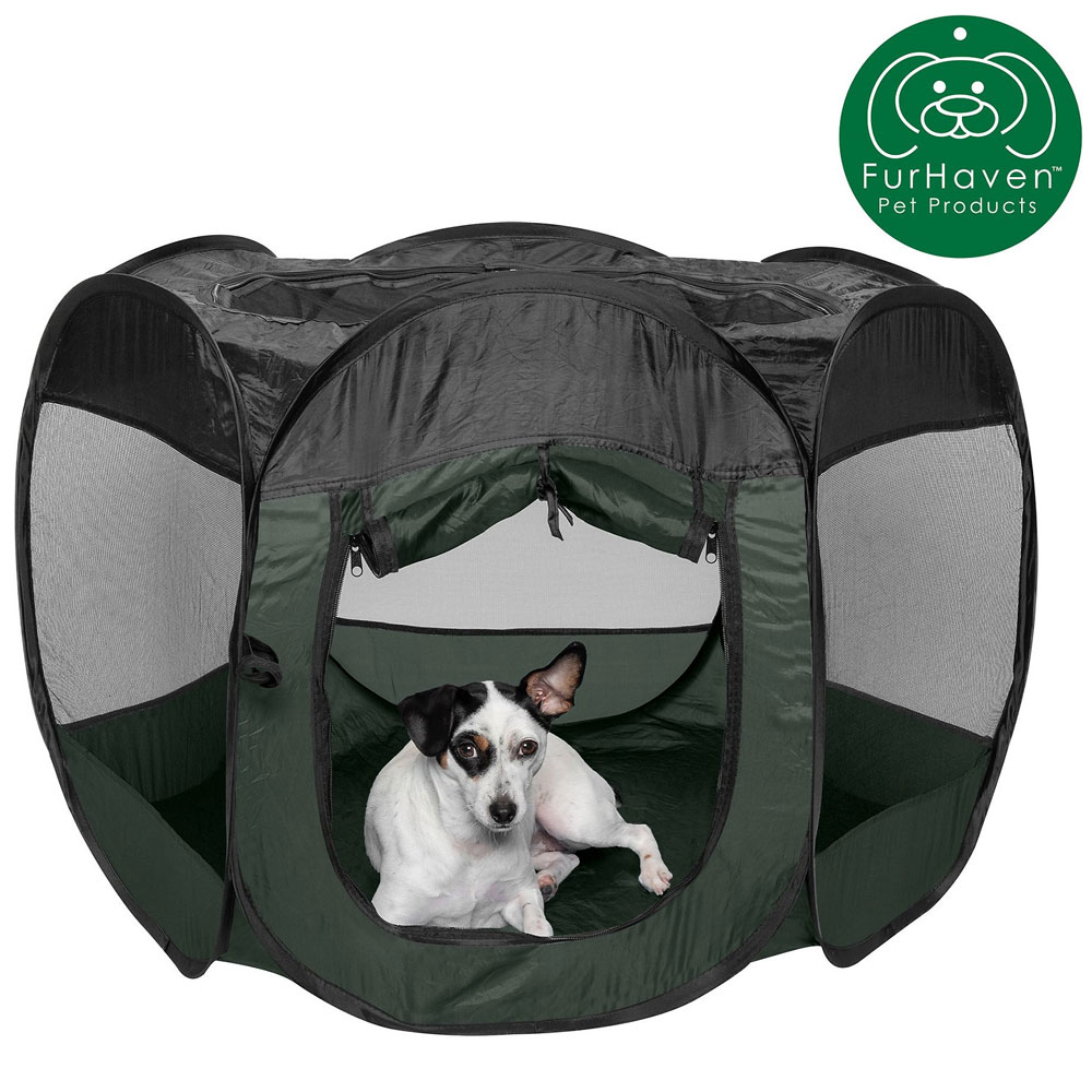 FURHAVEN-PLAYPEN-HUNTER-GREEN-MEDIUM