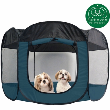 FURHAVEN-PLAYPEN-SAILOR-BLUE-MEDIUM