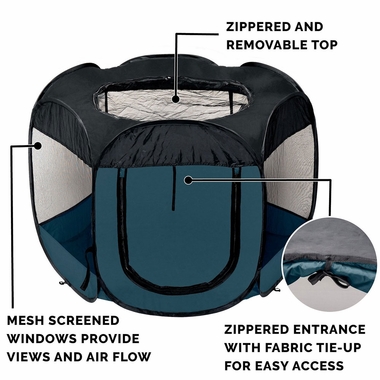 FURHAVEN-PLAYPEN-SAILOR-BLUE-MEDIUM