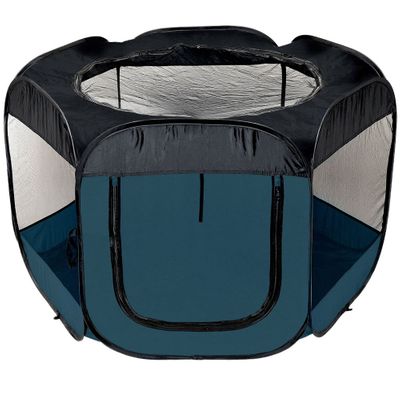 FURHAVEN-PLAYPEN-SAILOR-BLUE-MEDIUM