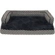 FurHaven Plush & Decor Comfy Couch Cooling Gel Top Short Sided Sofa Pet Bed - Diamond Gray (Large)