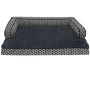 FurHaven Plush & Decor Comfy Couch Memory Top Sofa-Style Pet Bed - Diamond Gray (Medium)