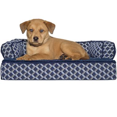 FURHAVEN-COMFY-COUCH-ORTHOPEDIC-BED-BLUE-LARGE