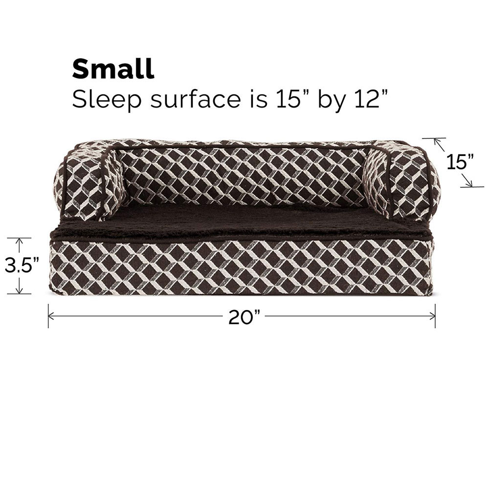 FURHAVEN-COMFY-COUCH-ORTHOPEDIC-BED-BROWN-SMALL