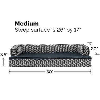 FURHAVEN-COMFY-COUCH-ORTHOPEDIC-BED-GRAY-LARGE