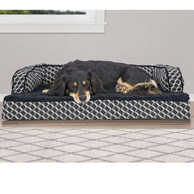 FURHAVEN-COMFY-COUCH-ORTHOPEDIC-BED-GRAY-SMALL