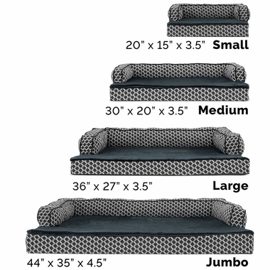 FURHAVEN-COMFY-COUCH-ORTHOPEDIC-BED-GRAY-SMALL