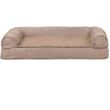FurHaven Plush & Suede Cooling Gel Top Sofa Pet Bed - Almondine (Jumbo)