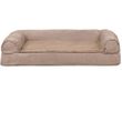 FurHaven Plush & Suede Cooling Gel Top Sofa Pet Bed - Almondine (Jumbo Plus)