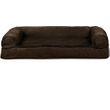 FurHaven Plush & Suede Cooling Gel Top Sofa Pet Bed - Espresso (Jumbo Plus)