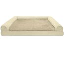 FurHaven Plush & Suede Memory Top Sofa Pet Bed - Clay (Jumbo Plus)