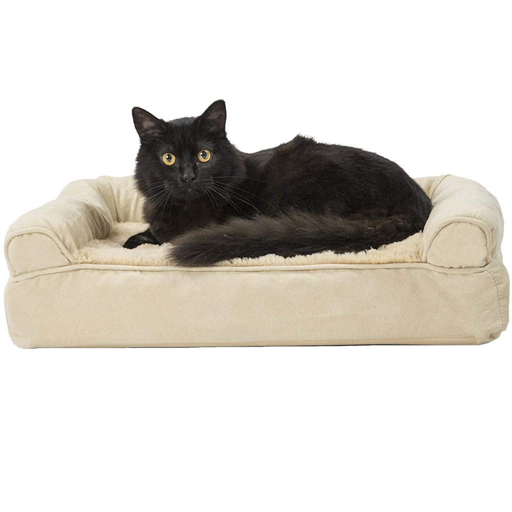 FURHAVEN-PLUSH-SUEDE-ORTHOPEDIC-BED-CLAY-LARGE